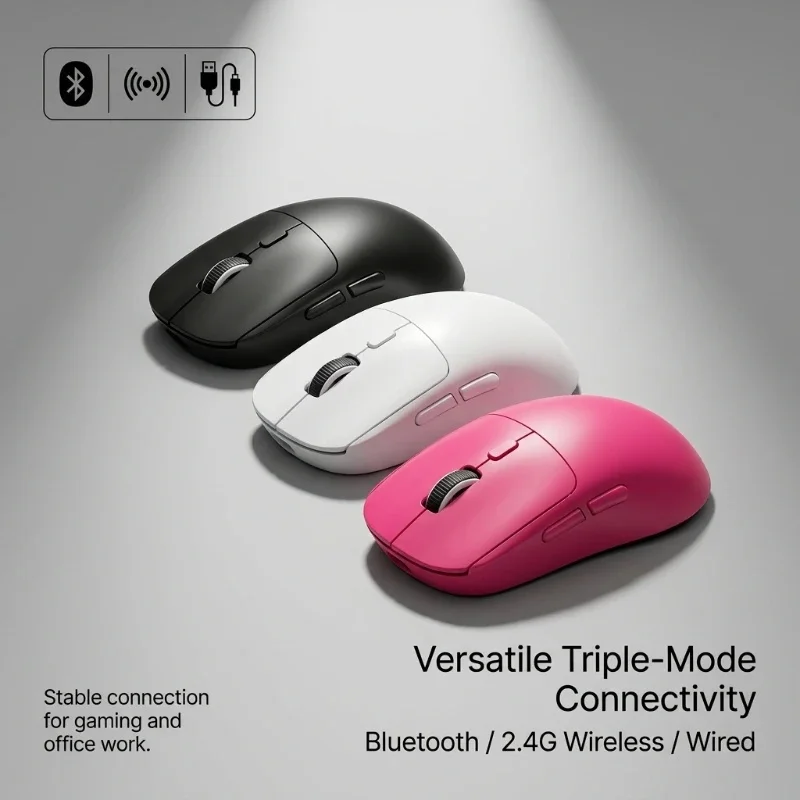 M348 Superlight Wireless Gaming Mouse Bluetooth 2.4G Flagship Chip 6 Adjustable DPI Options for Office And Game