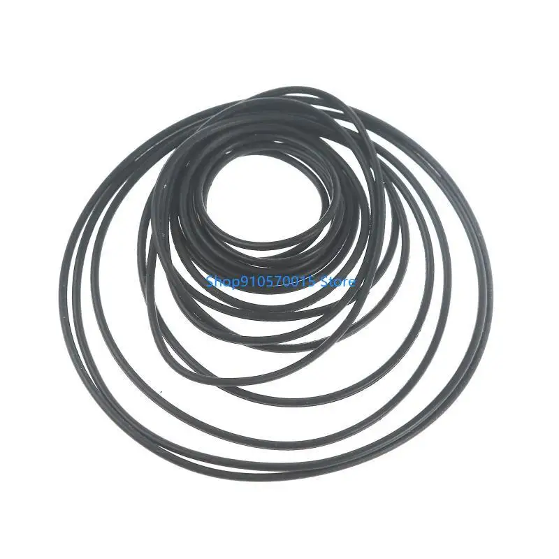 B95C 1/1.5mm Round Belt Replace Durable 10pcs Mix Size 80-130mm Belt for Recorder