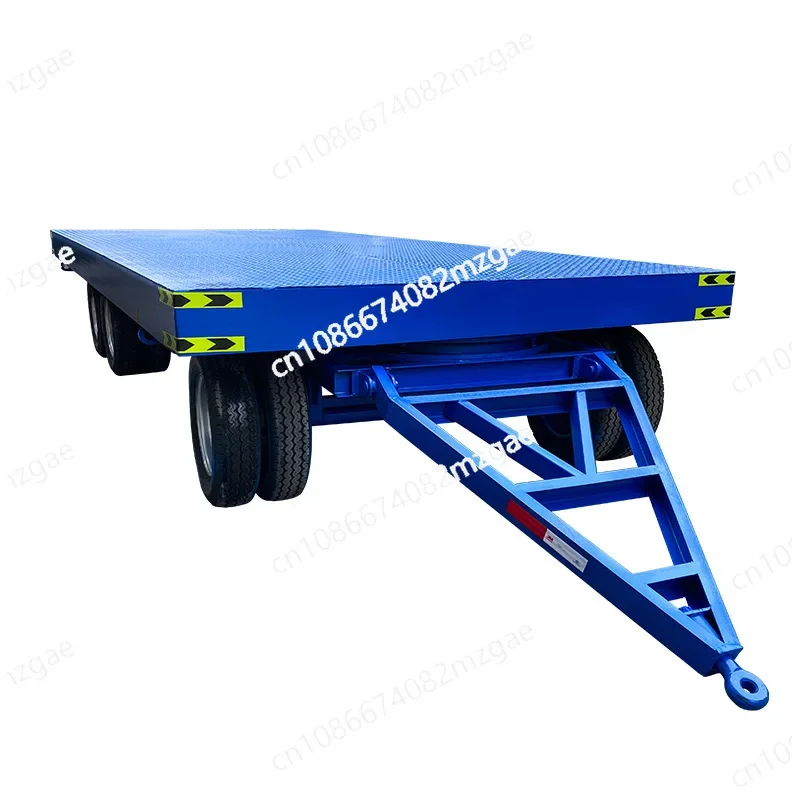 

2-тонный 5-тонный 10-тонный четырехколесный рулевой заводской трансферный автомобиль, большой планшетный прицеп для буксировки тяжелых условий эксплуатации