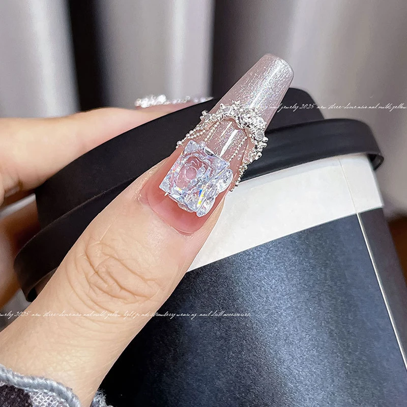 10 Uds. De decoración de mariposas con lazo de diamante para decoración de uñas, taladros, adornos de manicura, accesorios brillantes