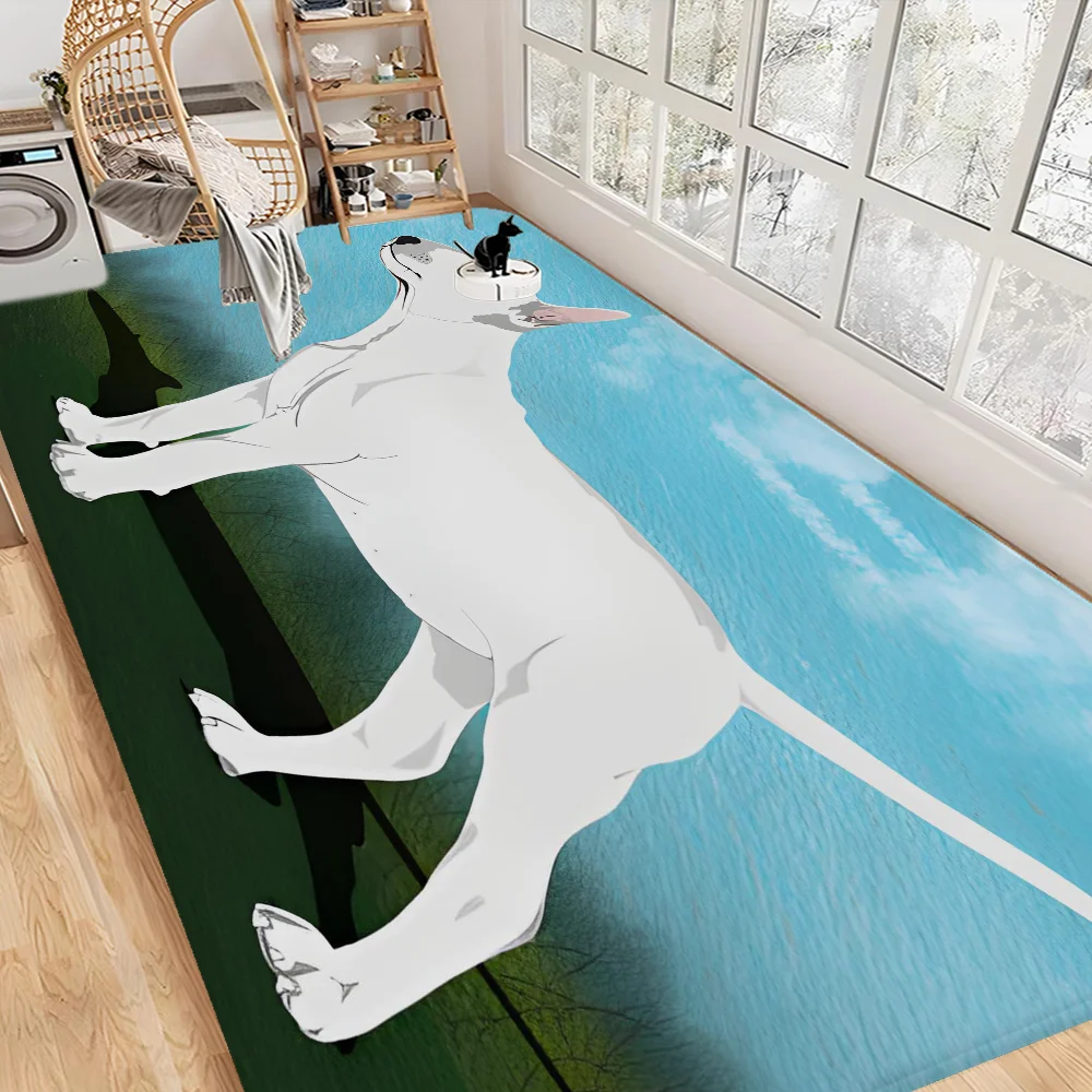 

B_Bull T-Terrier, длинные коврики с милой собакой, домашний коврик в скандинавском стиле, коврики для ванной комнаты и туалета, коврик для декора отеля, спальни