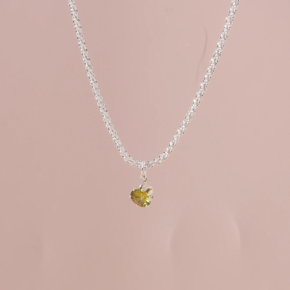 Y2K Kristall Schmetterling Herz Halskette Mode Kpop Glänzende Schlüsselbein Kette Halsketten für Frauen Mädchen Neue Trend Party Geschenke Schmuck – Detail 18