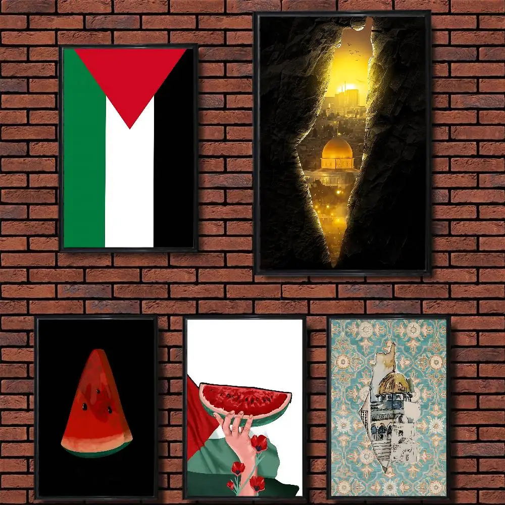 

National flag Belief Gaza Strip 21*30cm Poster Poster Paper Print Home Living Room Bedroom Entrance Bar Cafe Painting Decoration