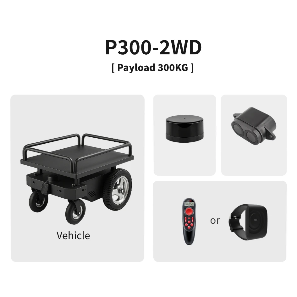 Heavy-duty Handling Remote Control UWB Smart Following Cart Autonomous Following Obstacle Avoidance Cargo Storage Trolley