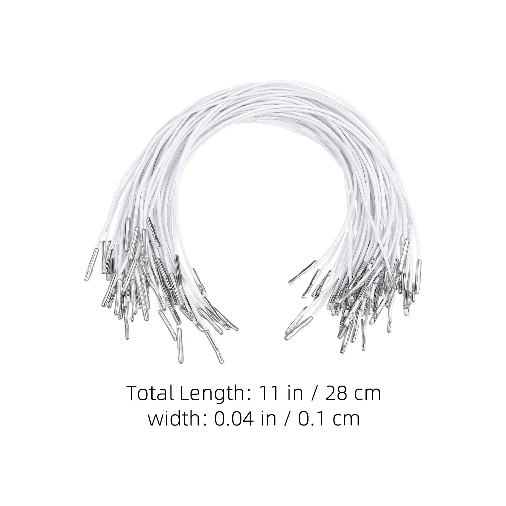 200 قطعة حزام الحبل اليدوية حبل مرن الشائكة المعدنية ينتهي لقناع Diy بها بنفسك الحرفية قبعة حفلات تجليد الكتب مجلد الحبل ملحق #6