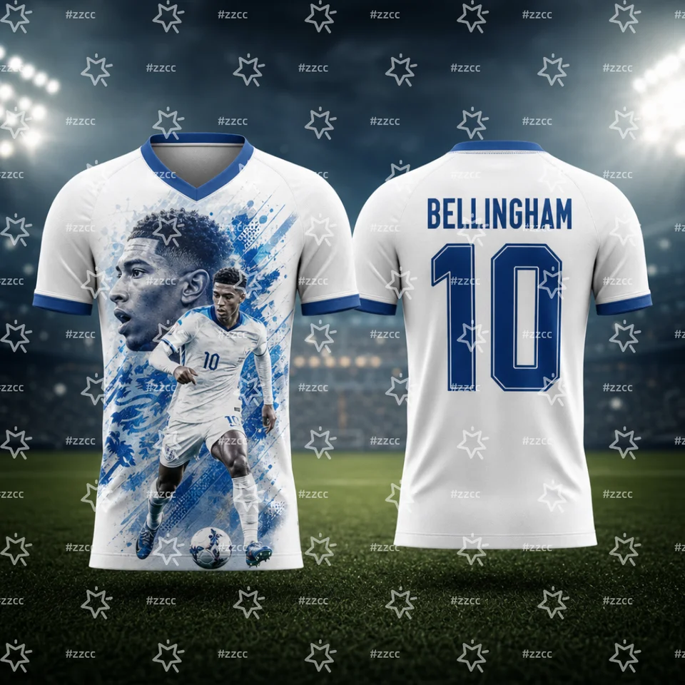 2026 Jude Bellingham No.10 Football Jersey England Match Training