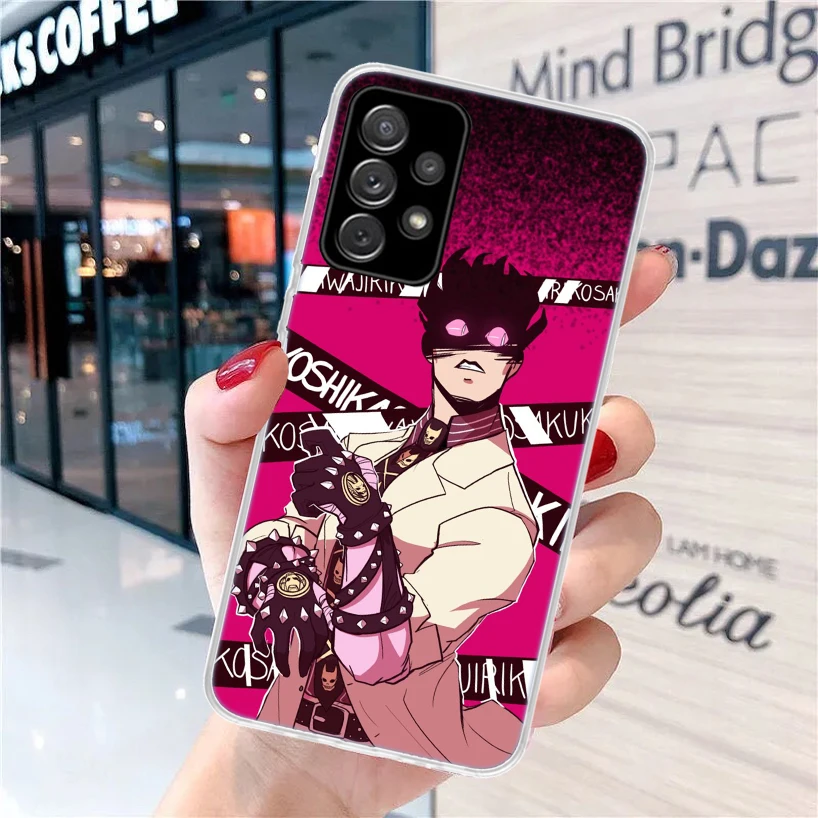 JoJo Adventure Killer Queen Soft Phone Case for Samsung A55 A54 A53 A52 A15 A14 A13 A12 A25 A24 A23 A22 A35 A34 A33 A32 A03S A05