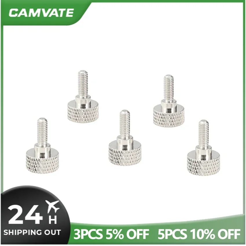 CAMVATE, Стандартный Универсальный винт M4 × 9 с накатанной головкой, винт с головкой для крепления DSLR-камеры