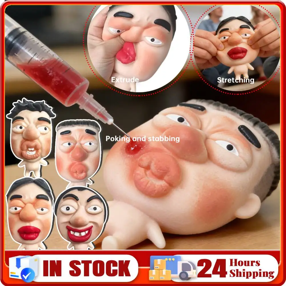 Juguete Sensorial Antiestrés para Apretar Granos Faciales con Pigmentos, Juguetes para Apretar Granos para Adultos, Regalo Novedoso y Divertido para Cumpleaños