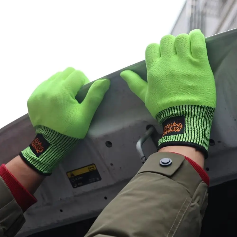 Anti Slip Car Window Film Gloves Anti Static Full Finger Paint Protection Gloves Oxford Cloth Work Mitten