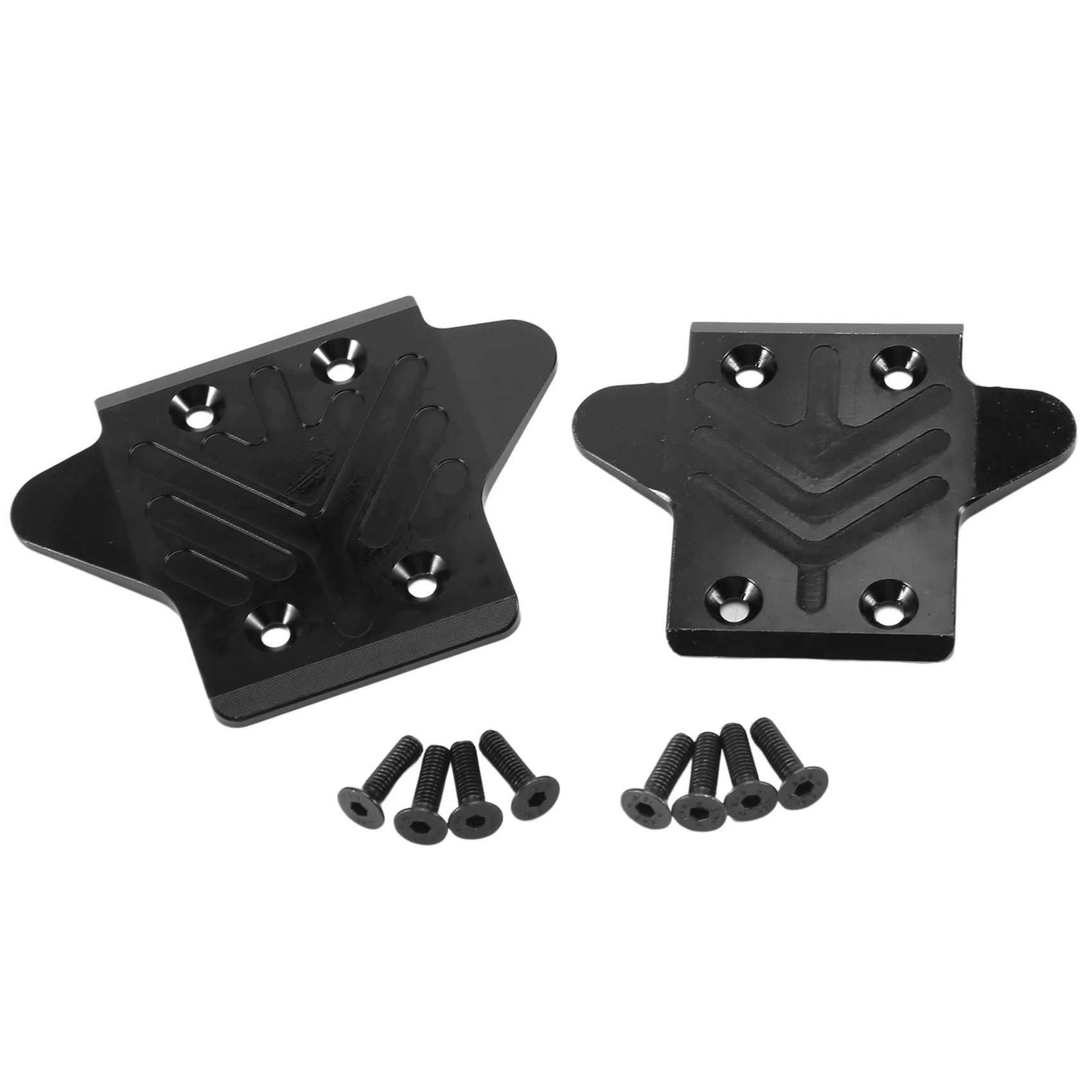 2pcs Metal Front and Rear Chassis Armor Protective Cover Skid Plate Set for ARRMA 1/8 KRATON 6S RC Car Upgrade Parts