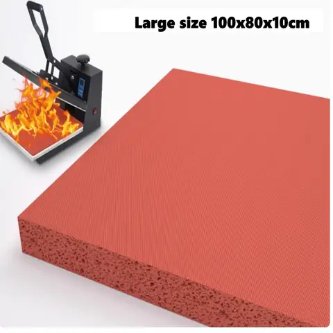 열 프레스 기계 실리콘 패드 매트 100x80x1cm 고온 방지 X 1개