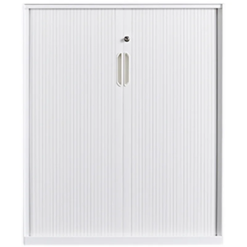 Steel Fireproof Rolling Shutter Door Filing Cabinet with Lock, Archive Storage Locker for Office & Balcony
