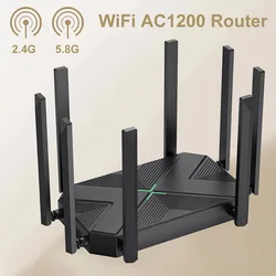 AC1200 WIFI Router 2.4G 5GHz Wireless Gigabit Router Signal Amplifier 8*5dBi High Gain Antennas Network Repeater Wi-Fi Extender