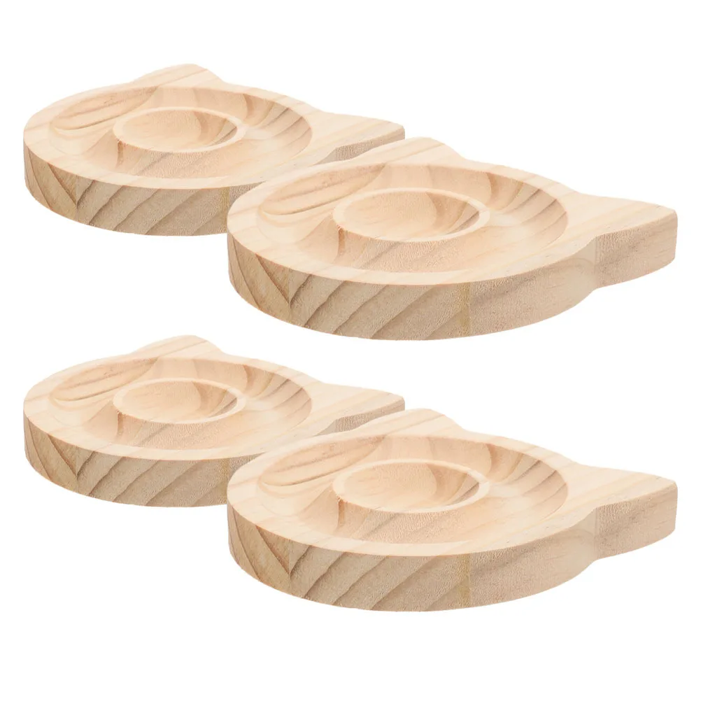 

2Pcs Cat Ear Wooden Jewelry Bracelet Tray Organizer Beaded Display Board for DIY Craft Bangle Storage Organizer