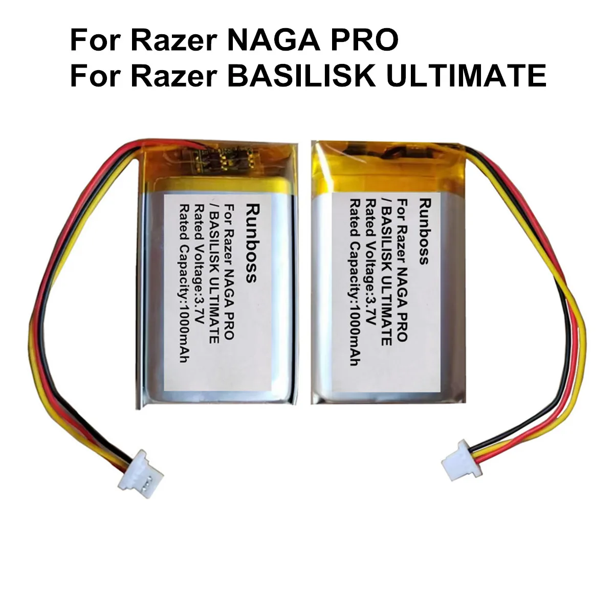 3.7V 1000mAh Replacement Mouse Battery For RAZER Basilisk Ultimate / NAGA PRO , RZ01-03420, 034200100 , RC30-031701 - view 6