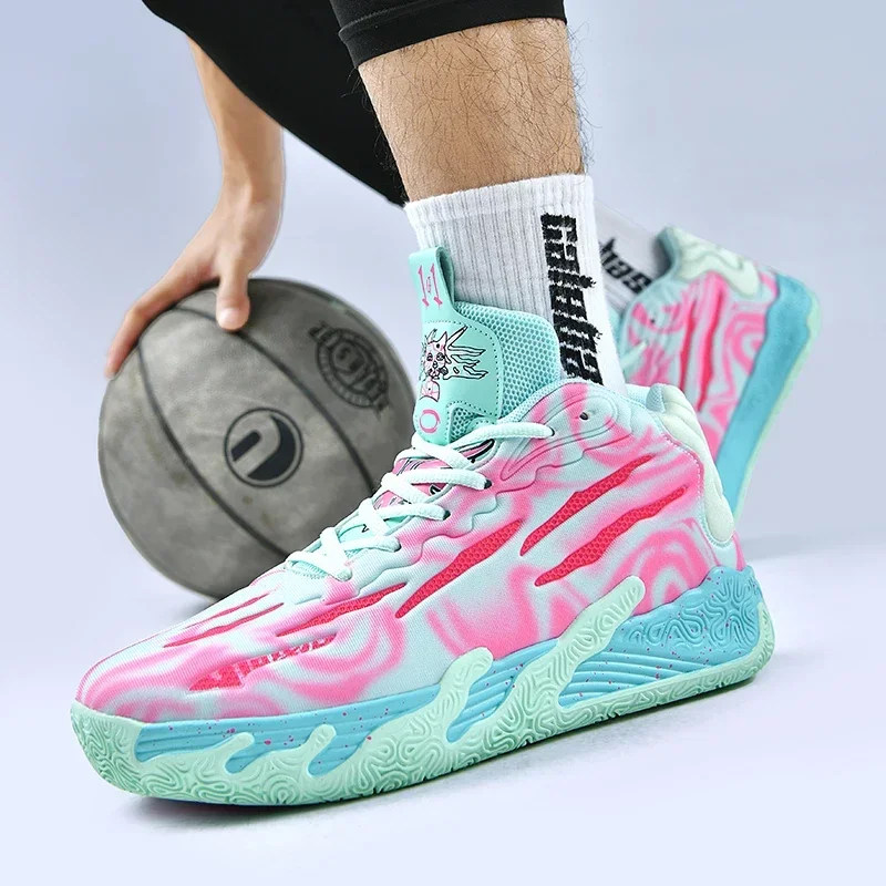 Three ball Three generation Lamelo Ball MB.01 Basketball shoes Men's actual combat cushioned low-top sneakers cushioned rebound