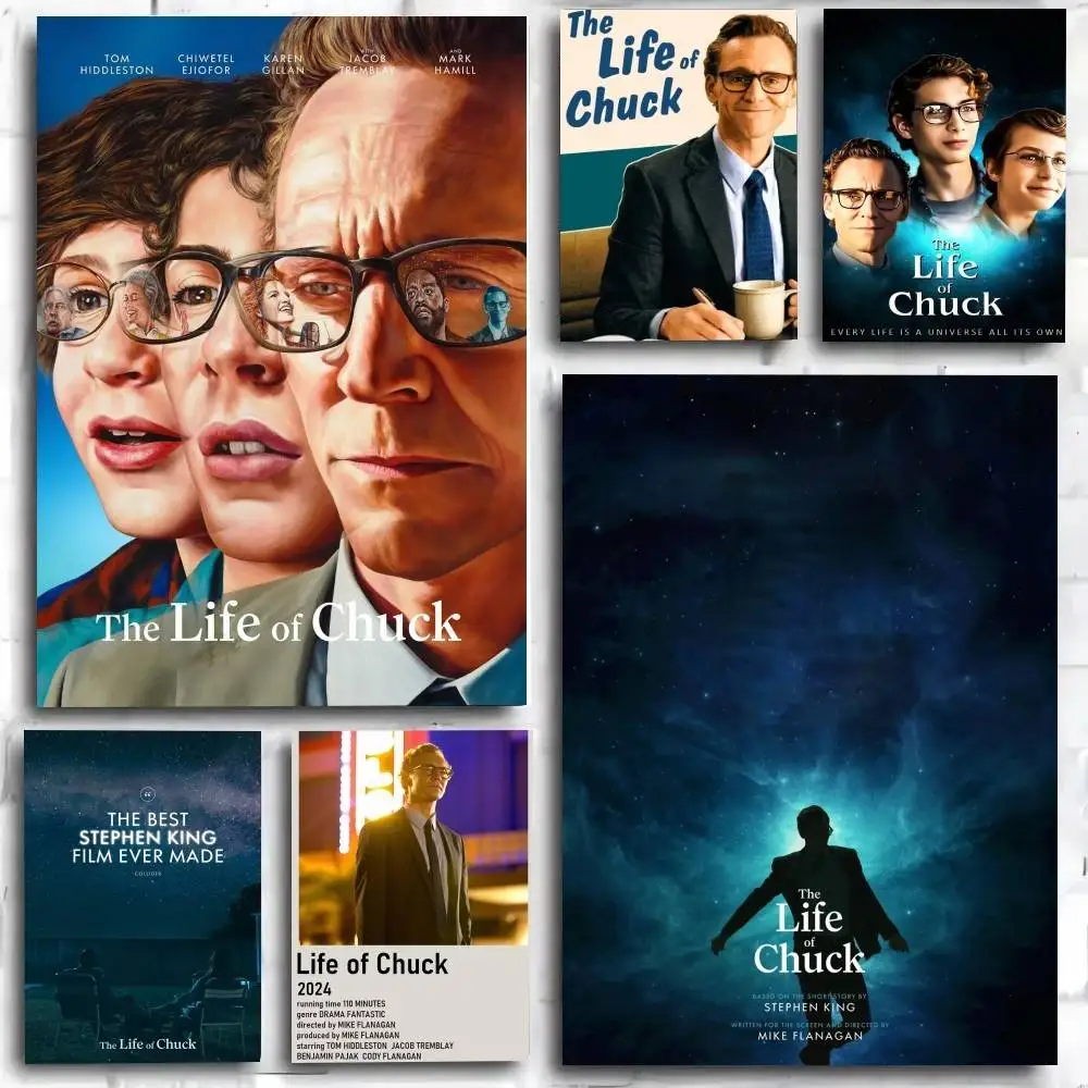 1PC The Life of C-Chuck 2025 Movie Hot New poster Self-adhesive Art Waterproof Paper Sticker Coffee House Bar Room Wall Decor