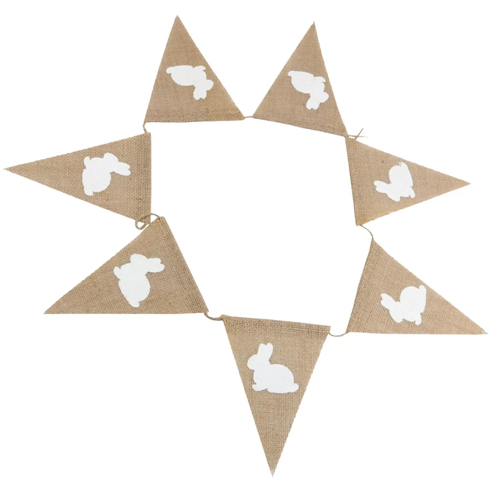 

Easter Rabbit Bannerlovely Party Buntingdelicate Hanging Flag For Home Festive Decoreaster Themed Design Carrot