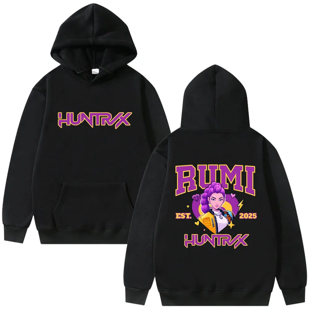 

Hot Sale Kpop Demon Hunters Rumi Print Hoodie Men Women Casual Fleece Cotton Pullover Hoodies Male Fashion Vintage Sweatshirt