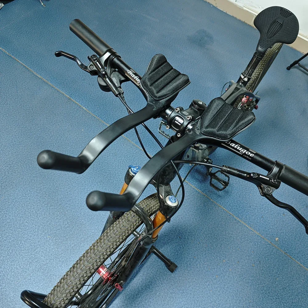 BALUGOE Langstrecken-Rennrad Carbon-Faser MTB TT Lenkerstütze 31,8-22,2MM Universal Rundrohr – Detail 1