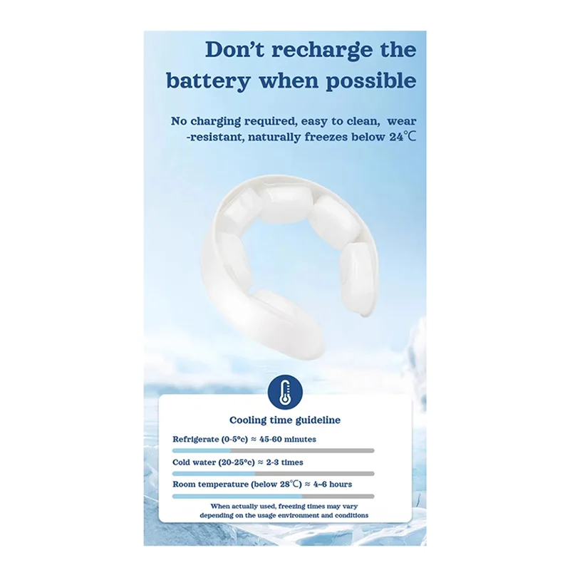 ABBP-For Cooling Relieving The Summer Heat With Large Ice Area Natural Organic Materials Neck Cooling Tube