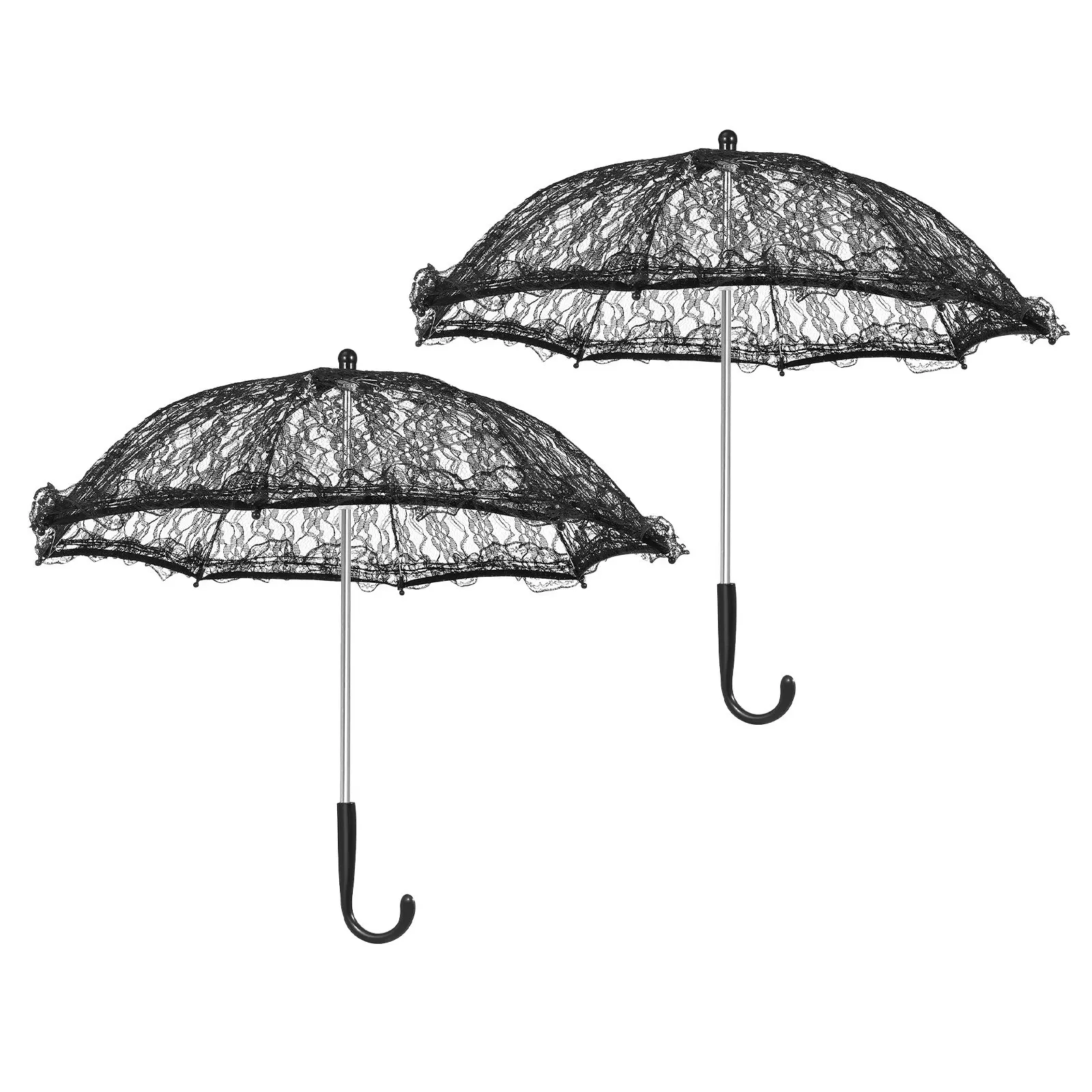 2Pcs Black Lace Par…