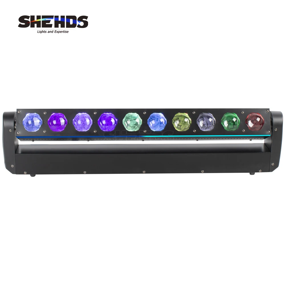 SHEHDS 2PCS LED Beam 10x40W RGBW 4in1 Moving Head Lighting Dyeing Uniformity for Night Club Entertainment Venue