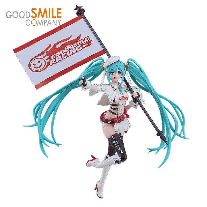 Original GSC PLAMATEA Hatsune Miku Racing Hatsune 2023 Ver. Assembly Figure Genuine Collectible Model Satuette Ornament Gifts