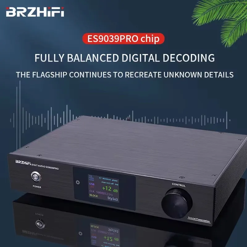 

Цифровой аудиодекодер BRZHIFI AUDIO DC200 ES9039PRO DAC, HI-FI Лихорадка, твердое декодирование, домашний цифровой усилитель