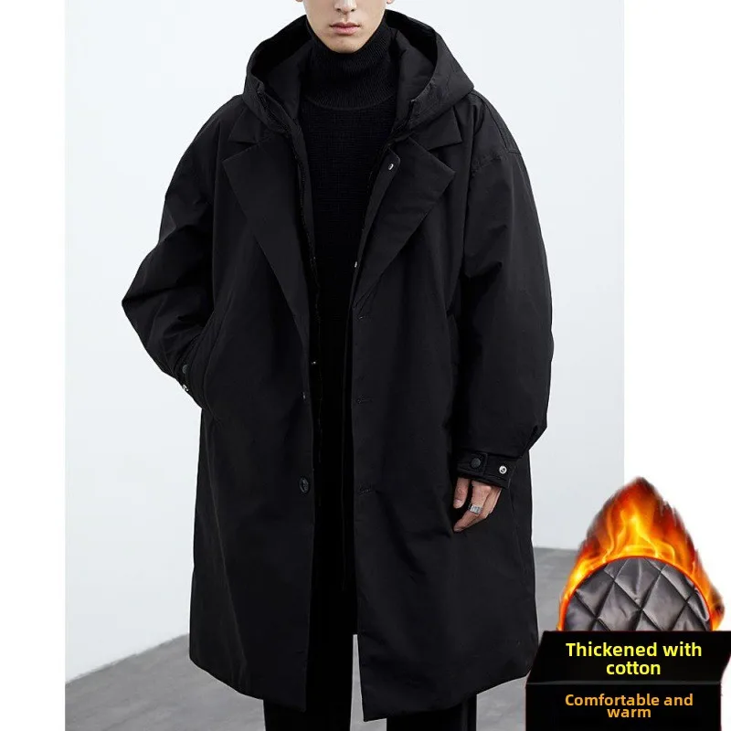 Trendy Winter Trench Coat for Men with Chic Style and Warmth