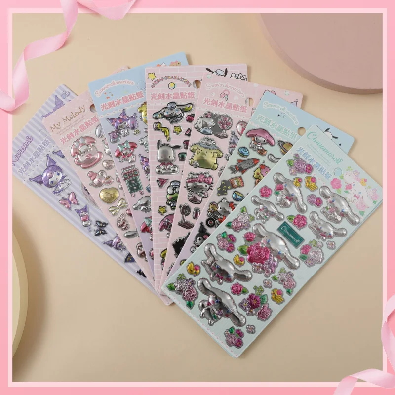 40-80-piezas-de-pegatinas-kawaii-2d-holograficas-de-kuromi-lindas-calcomanias-laser-diy-para-diario-Album-de-recortes-regalo-de-cumpleanos-para-ninas