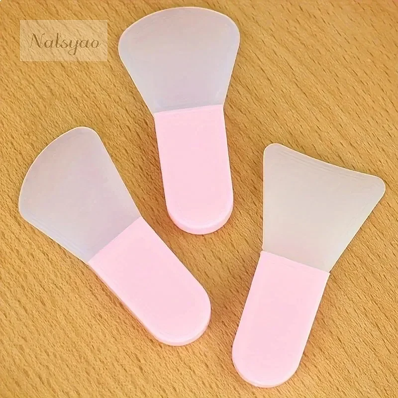 3Pcs Silicone Facial Mud Mask Brush Set, Makeup Mask Applicator Brush, Soft Mini Makeup Spatula for Face Beauty Tools