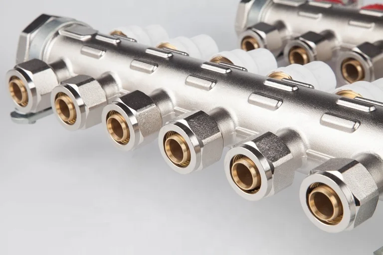 Zhejiang Kaibeili China Manufacturer Underfloor Heating Forged Hpb 59-1 Brass Intake Exhaust Manifold