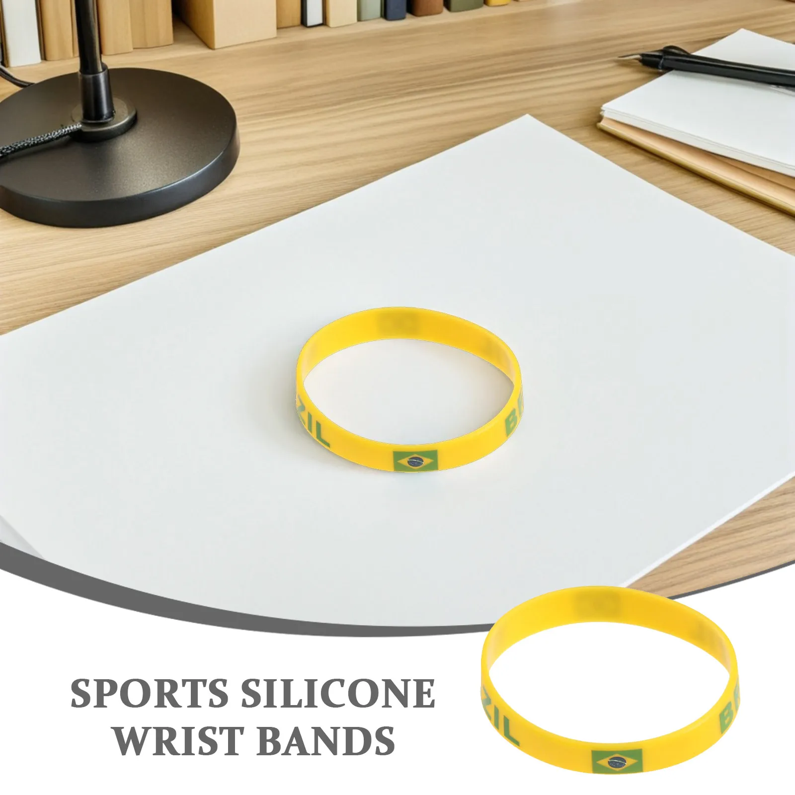 12Pcs Flag Silicone Wristbands Sports Rubber Bracelets for Events Soccer Fans Patriotic Silicone Wristbands