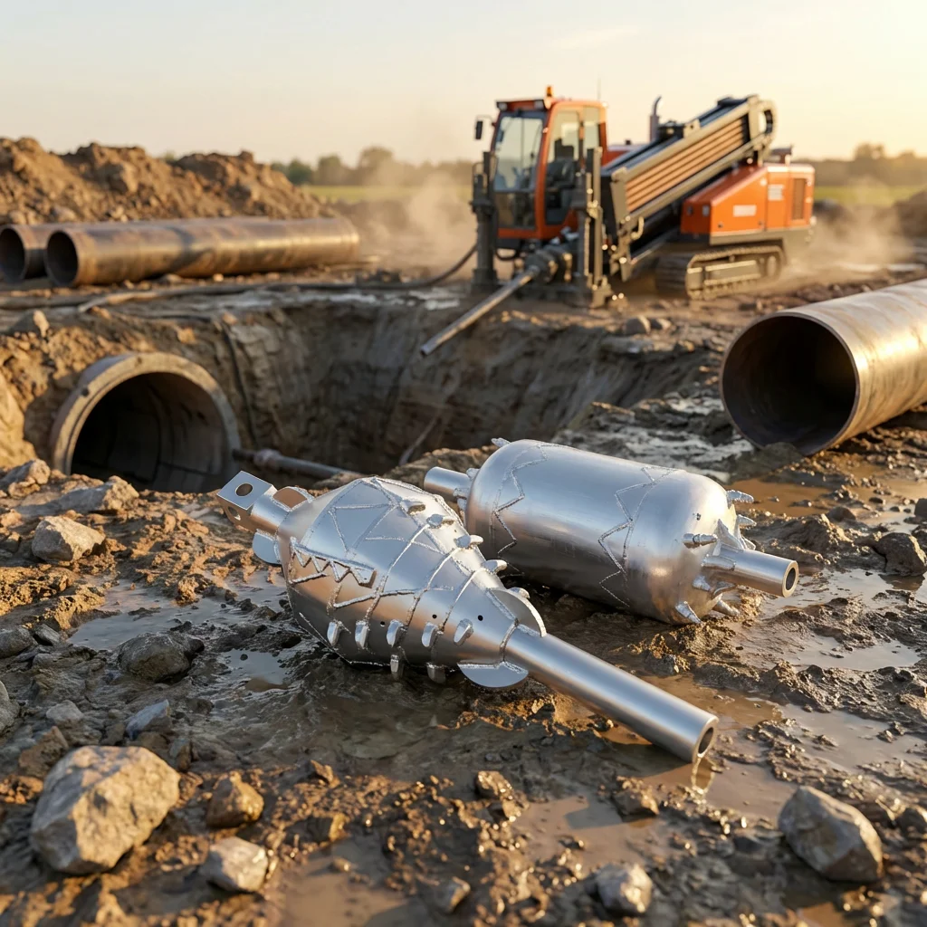 2026 Drillsoltek Heavy HDD Barrel Reamer with Compaction Function for Borehole Stabilization in Loose Soil
