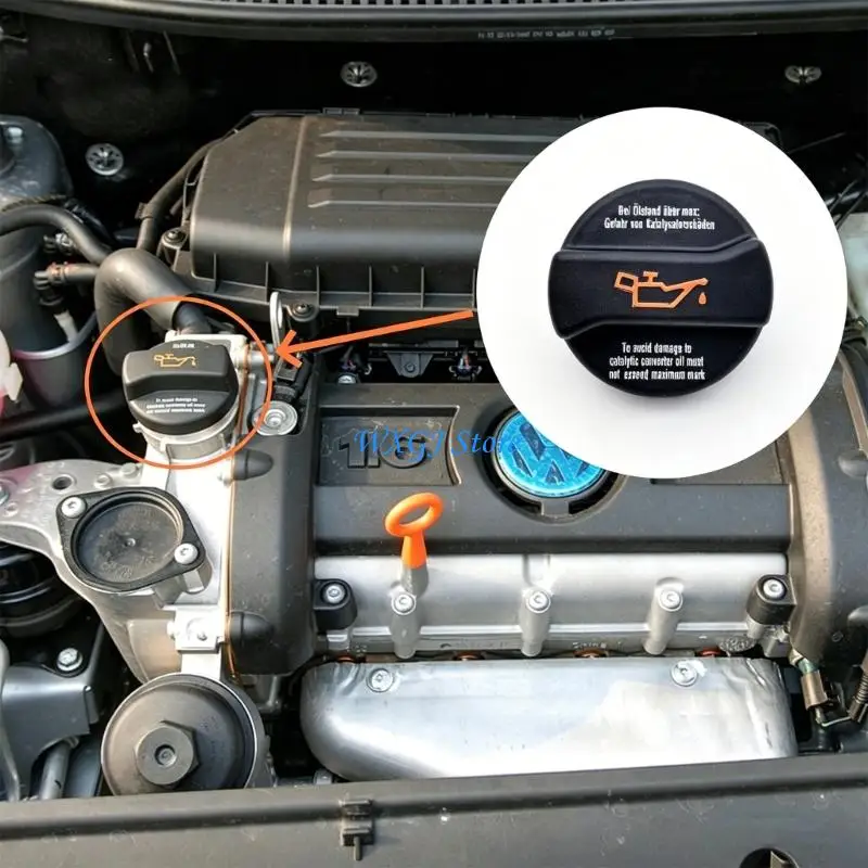 

37JE 026103485J for Golf 1 2 3 4 5 6 Plastic Oil Cap Cover Auto Part Easy Install