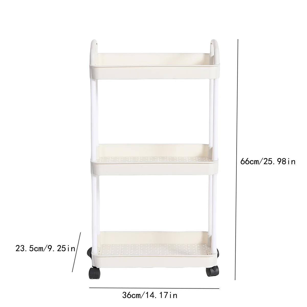 Household Multi-layer Small Cart Storage Rack Floor To Floor Kitchen Bedroom Bathroom Storage Rack Storage Rack With Wheels