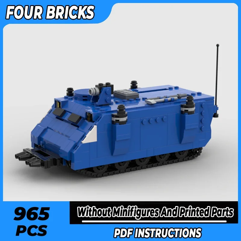 Moc Building Bricks Model Military Tank Model Rhino Transport Technology Modular Blocks Gift Toys For Children DIY Sets Assembly