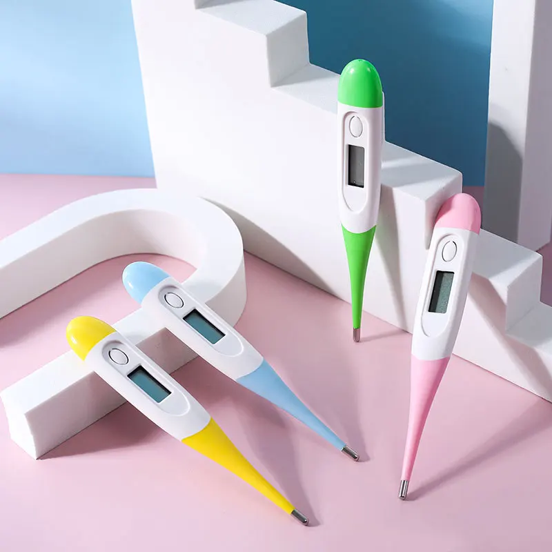 Soft Flexible Tip Probe Baby Child Pet Electronic Digital Body Oral Celsius Thermometer for Fever Temperature Measurement C2