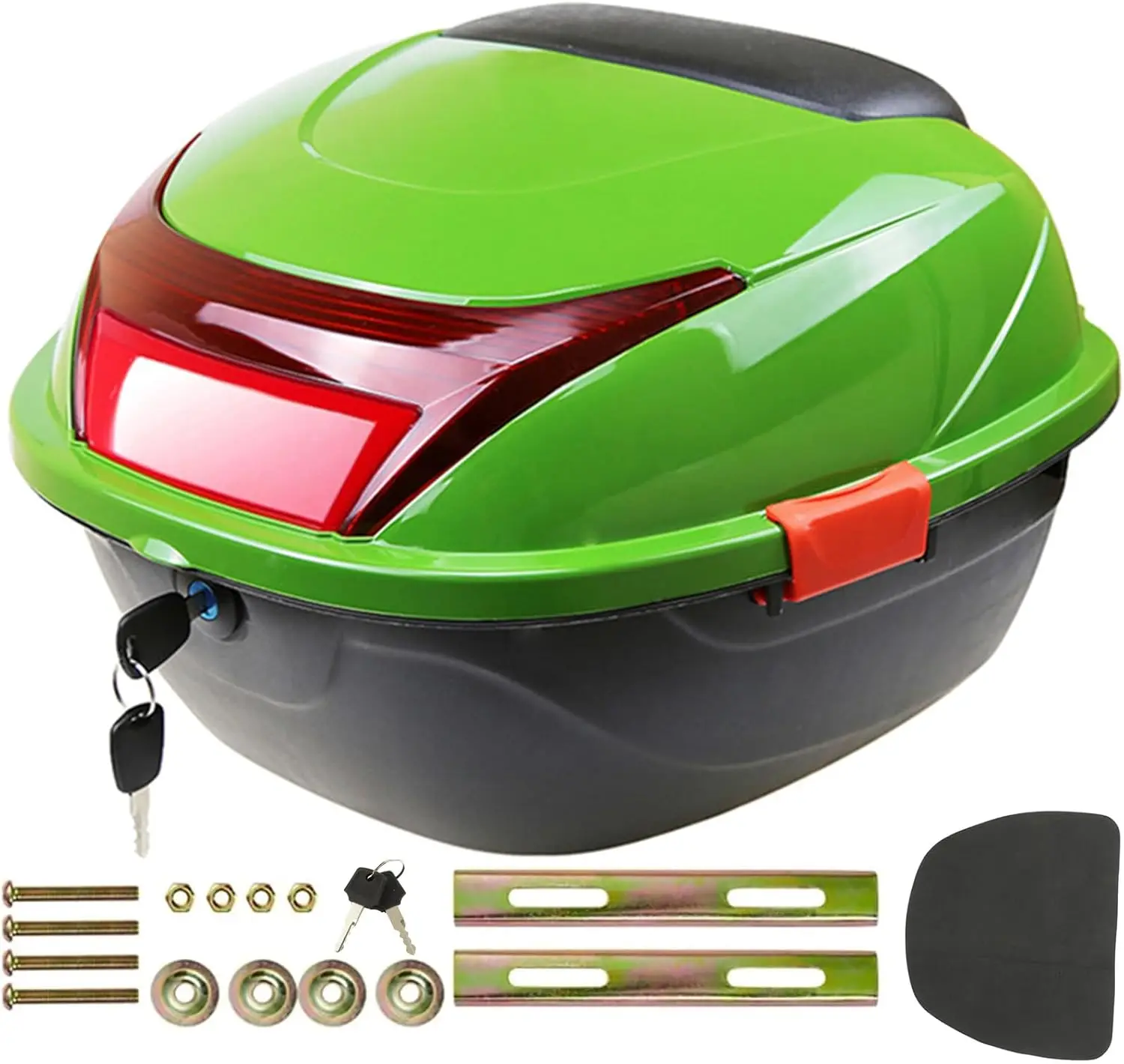 

Верхний чехол для мотоцикла 35 л, хвостовой ящик для мотоцикла, багажник с монтажным кронштейном, универсальный водонепроницаемый багажник для хранения мотоцикла C