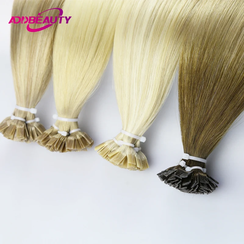 Straight Keratin Flat Tip Capsule 100% Human Hair for Women High Quality Flat Tip Hair Extension Human Hair Natural 613# Ombre