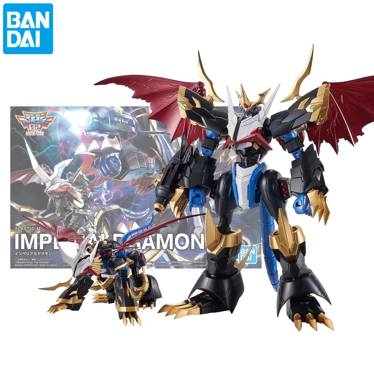 

BANDAI Digimon Adventure Original In Stock FRS Figure Rise Imperialdramon Assembly Action Figures Anime Figurine Toys