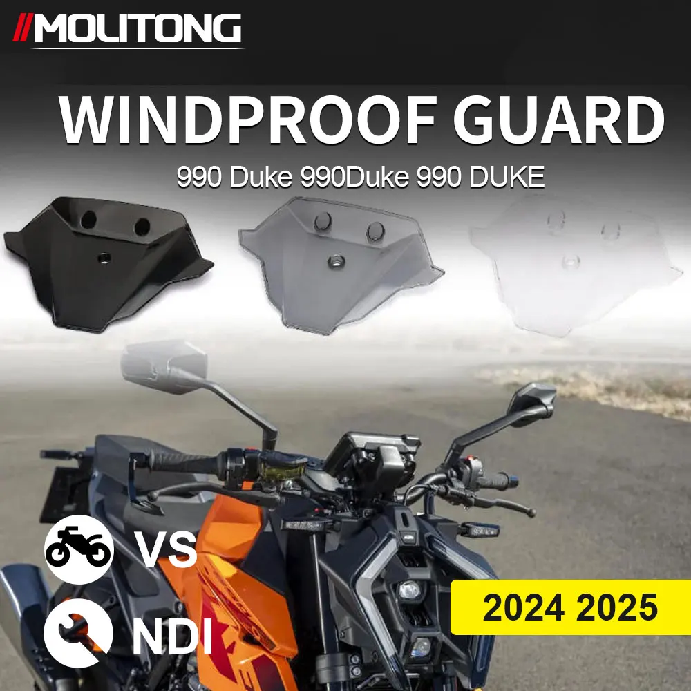 

New For 990 Duke 990Duke 990 DUKE 2024 2025 Front Windshield Wind Deflector Windproof Guard Windscreen Motorcycle Accessories