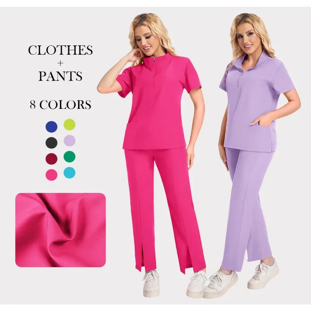 Nuovo Uniforme Chirurgica Womar Uomini Infermiera Medica Scrub Set Morbido E Traspirante Jogger Infermieristica Clinica Abbigliamento Da Lavoro Scrub Medico Donne