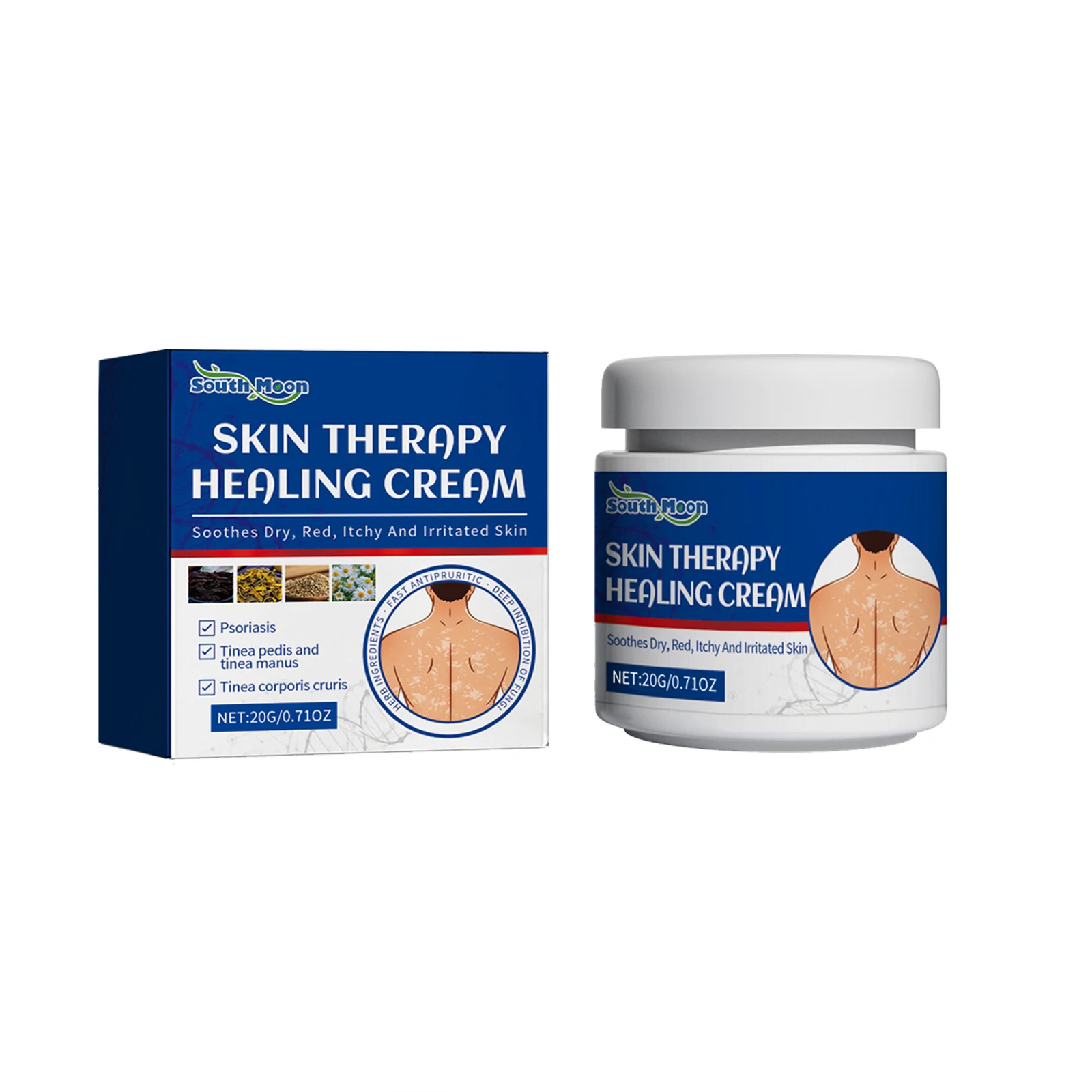 

South Moon Skin Care Cream Gentle Ingredients Nourish Body Skin And Relieve Redness Skin Care Cream 1pcs