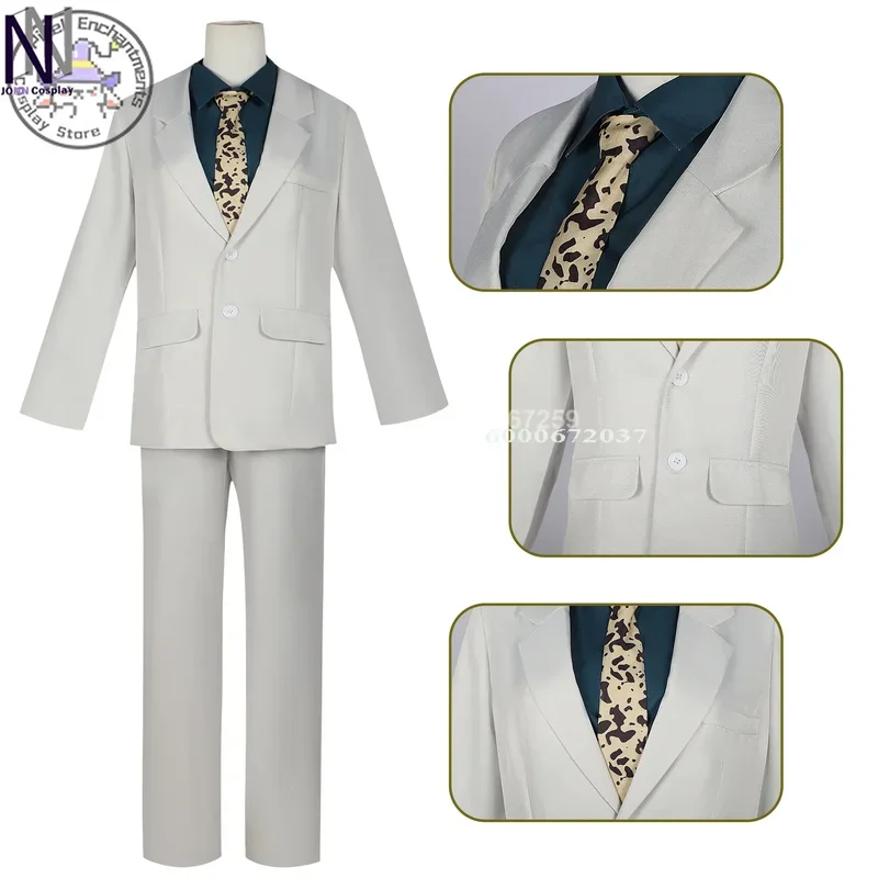Anime Jujutsu Kaisen Kento Nanami Cosplay Costume Men's Suit Glasses Short Wig Sets Halloween Party Role Play Uniform Outfit*.1