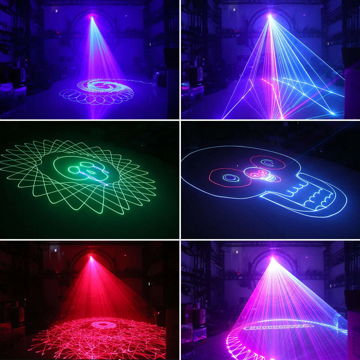 ALIEN 500mW RGB Laser Stage Light with Remote DMX Sound Activated Laser Projector Lamp DJ Disco Light for Xmas Bar Club Party