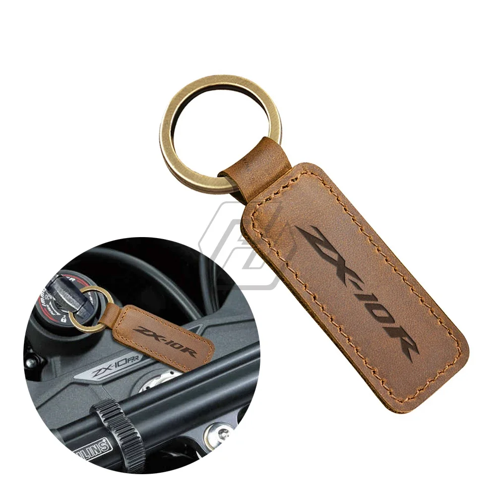 

Motorcycle Cowhide Keychain Key Ring Case for ZX10R ZX-10R