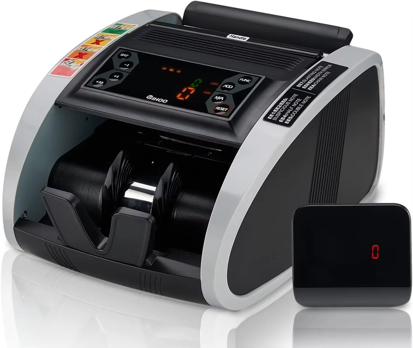 Money Counter Machine Counterfeit Bill Detector with UV MG IR Detection Automatic Money Detection Fast Counting Speed Cash